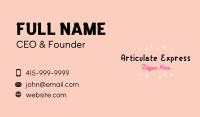 Cute Girly Fashion Business Card Image Preview