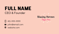 Cute Girly Fashion Business Card Image Preview