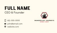 Bull Hexagon Emblem Business Card