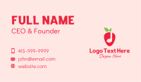 Strawberry Music Note Business Card