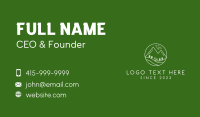 White Outdoor Camp  Business Card