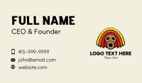 African Tribal Mask Business Card Design