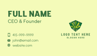 Cannabis Leaf Gem Business Card