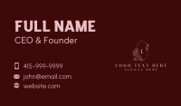 Organic Flower Boutique Business Card Design