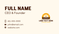 Rustic Farm Fence Solutions Business Card Design