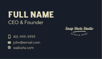 Classic Restaurant Wordmark  Business Card