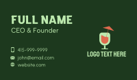 Juice Bar Business Card example 1