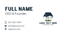 Mountain Scenery Camping  Business Card