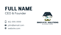 Mountain Scenery Camping  Business Card