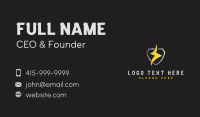 Power Lightning Shield Business Card