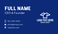 White Shirt Laundry House Business Card Design