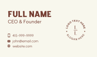 Generic Serif Round Lettermark Business Card Design