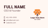 Dog Puzzle Piece  Business Card Design