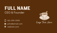 Elegant Coffee Cup Business Card