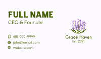 Lavender Flower Garden Business Card