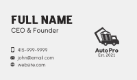 Truck Heavy Machinery  Business Card