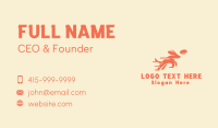 Frisbee Pet Dog Training Business Card Design