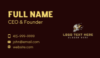 Bullet Shooting Skull Business Card