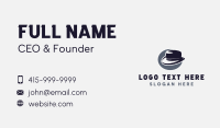 Fedora Hat Fashion Business Card Design