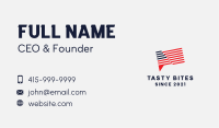 American Flag Chat  Business Card