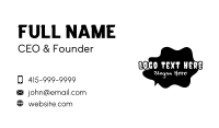 Scary Graffiti Ink Business Card Design