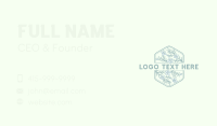 Floral Periwinkle Flower Business Card Design