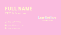 Kids Fashion Business Card example 1