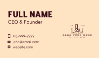 Generic Retro Lettermark  Business Card