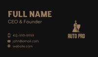 King Queen Wine Glass Business Card
