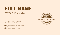 Woodcutter Business Card example 2