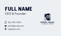 Handsome Guy Character Business Card Design