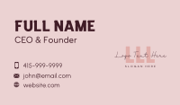 Signature Beauty Wordmark Business Card Design