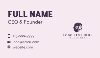 Woman Beauty Hairstylist Business Card Design