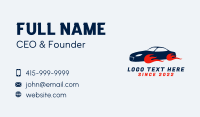 Burning Sports Car Business Card Design