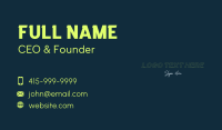 Modern Firm Wordmark Business Card