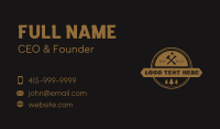 Rustic Wood Carpentry Business Card