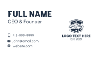 Automobile Insurance Crest  Business Card Design