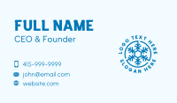 Snowflake Cooling Air Conditioner Business Card