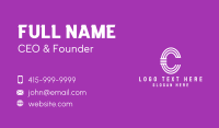 Creative Letter C Business Card