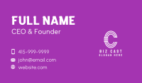 Creative Letter C Business Card Design