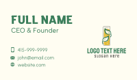 Organic Beverage Tea  Business Card Design