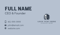 Shield Crown Wreath Business Card Design