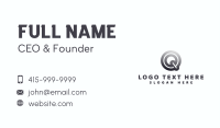 Creative Agency Letter Q Business Card Design