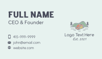 Tent Outdoor Scene Business Card