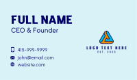 Pyramid Tech Letter A Business Card