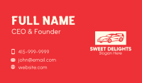 Red Sports Car Business Card