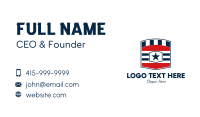 US American Shield Business Card Design