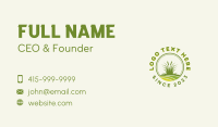 Lawn Grass Gardening  Business Card