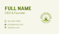 Lawn Grass Gardening  Business Card