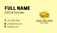 Concrete Mixer Truck Business Card Design